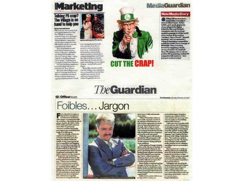 Coverage for 'anti-jargon' campaign